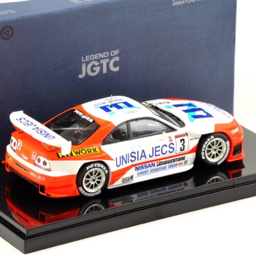 1:43 Ebbro Nissan Skyline R33 UNISIA JECS SKYLINE JGTC 1998 #3 white - Image 2
