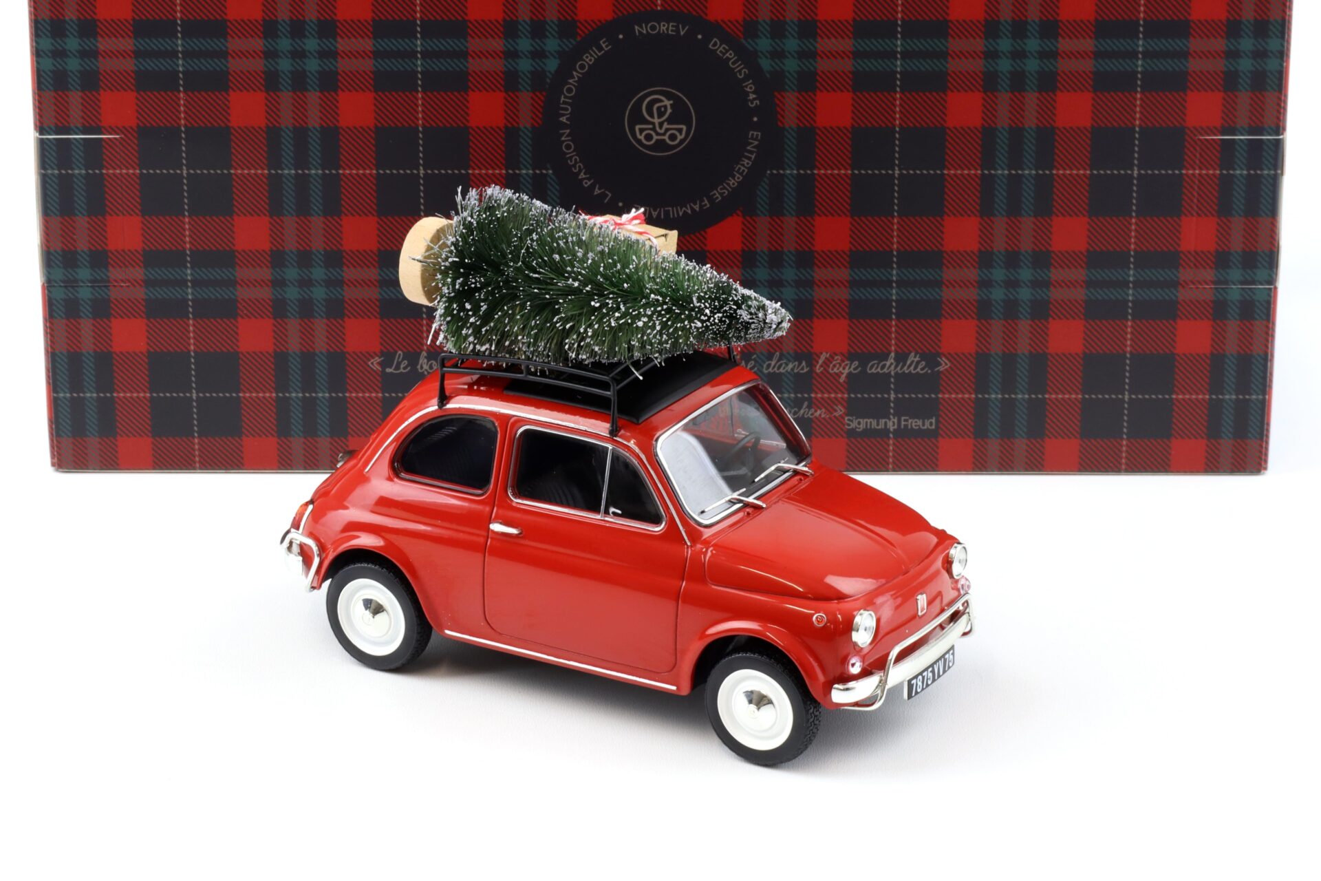 1:18 Norev Fiat 500 L 1968 red Christmas Edition Weihnachten