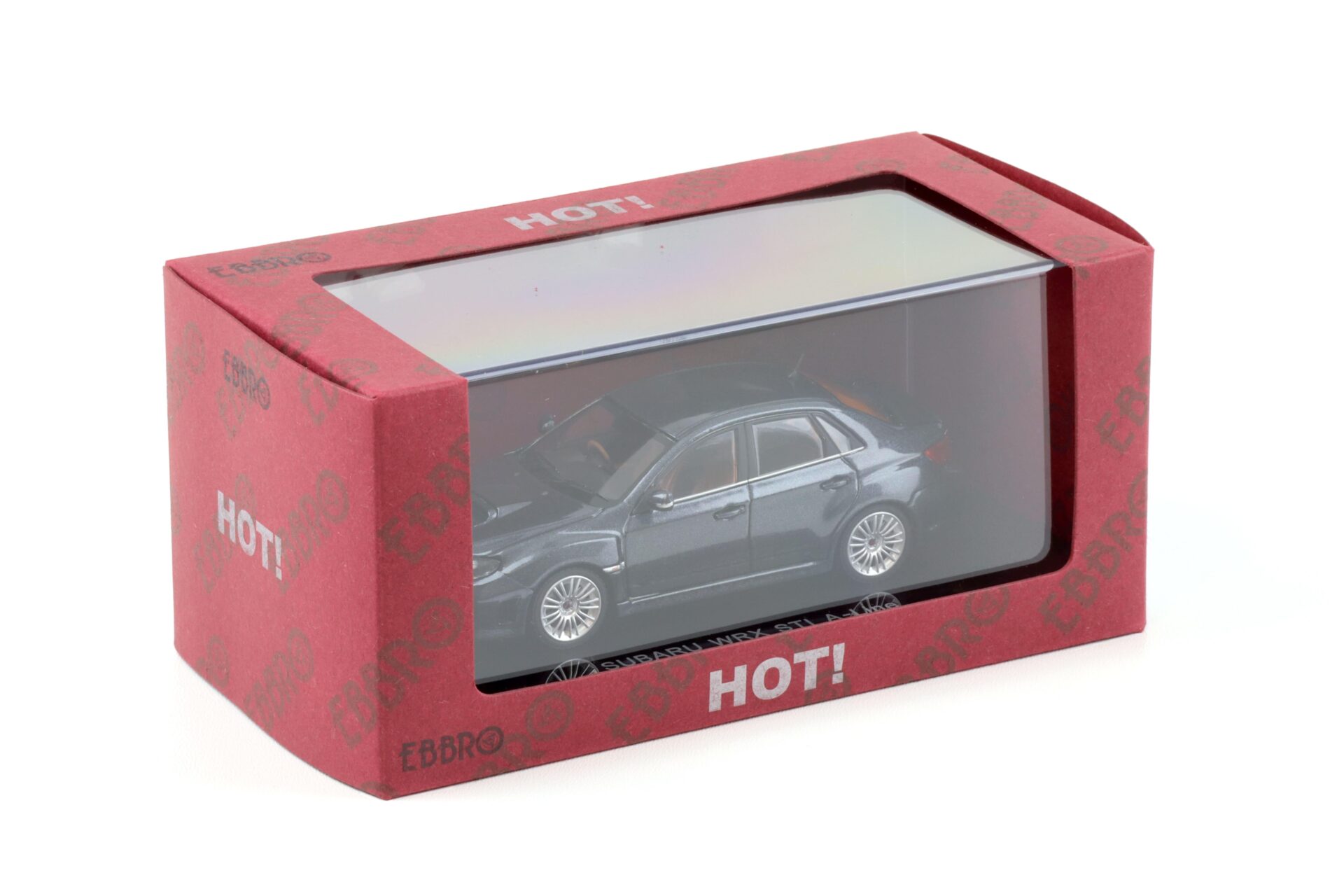 1:43 Ebbro Subaru WRX STI A-Line 4-doors grey metallic