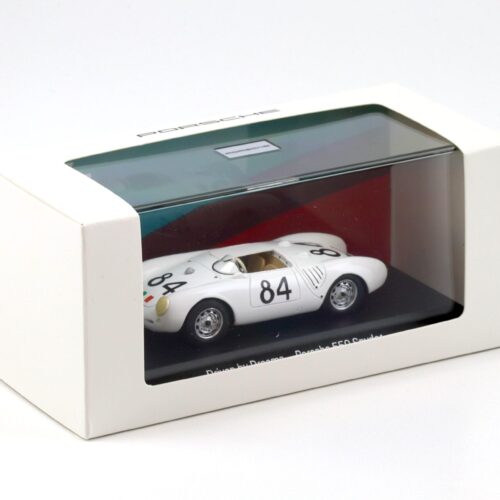 1:43 Spark Porsche 550 Spyder #84 Umberto Maglioli white 75Y MAP Porsche Museum