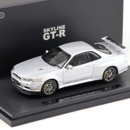 1:43 Ebbro Nissan Skyline GT-R (R34) Vspec II silver - Image 1