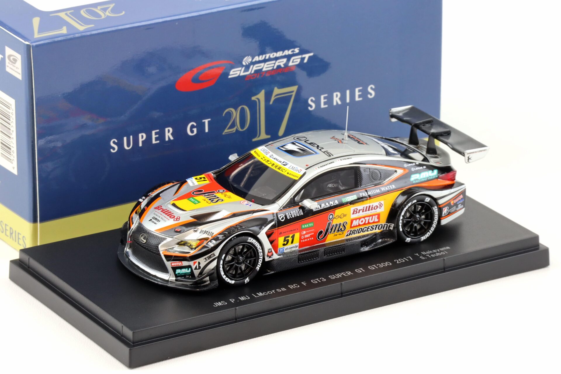 ID 94215 orig 1.jpg 1:43 Ebbro Lexus RC F Super GT300 JMS P.MU LMcorsa RC F GT3 2017 #51 Nakayama