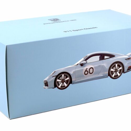 1:18 Spark Porsche 911 (992) Sport Classic Coupe Meissen blue 2022 WAP DEALER - Image 4