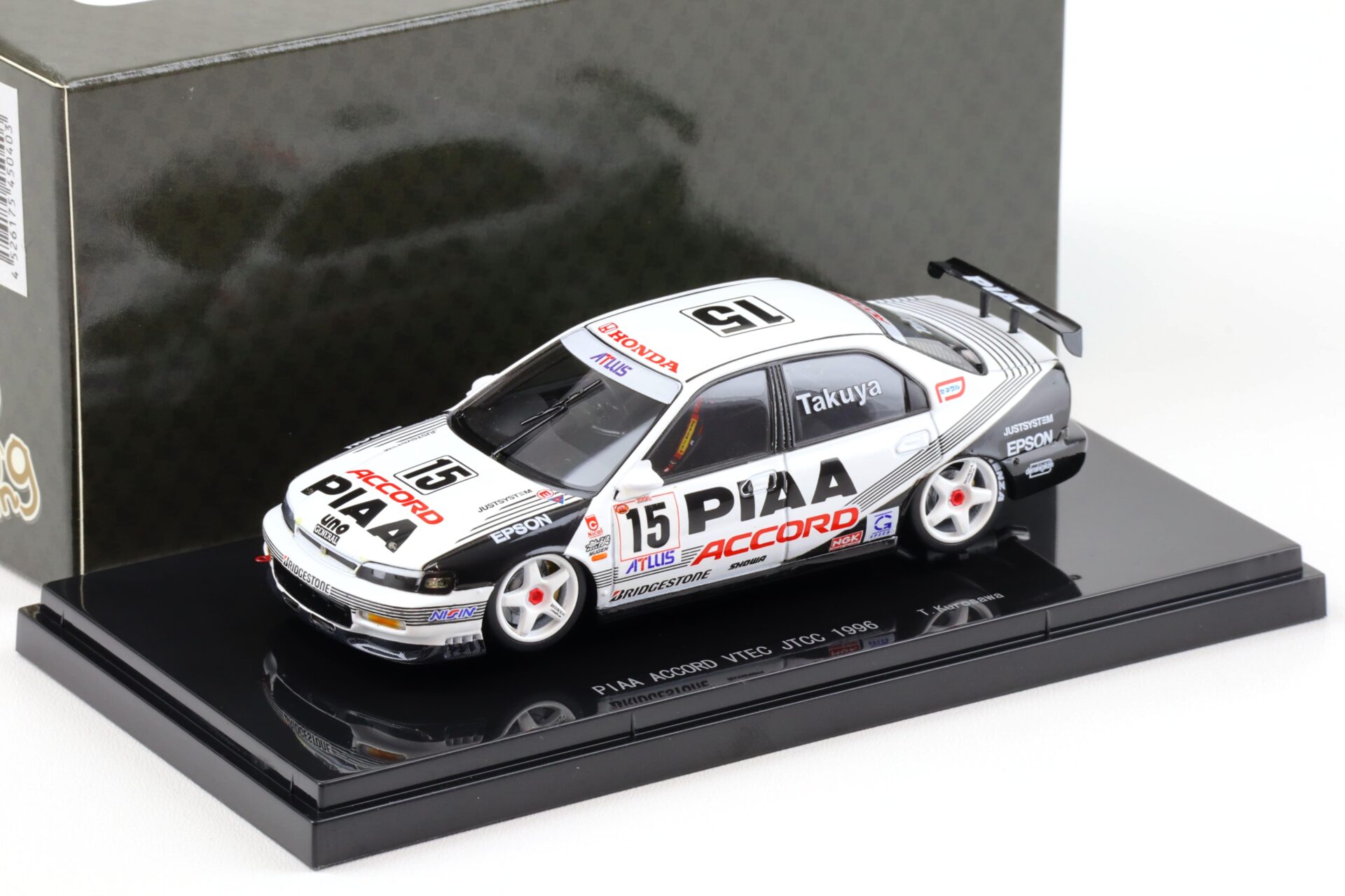 ID 94704 orig 1.jpg 1:43 Ebbro Honda Accord PIAA ACCORD VTEC #15 JTCC 1996 Takuya