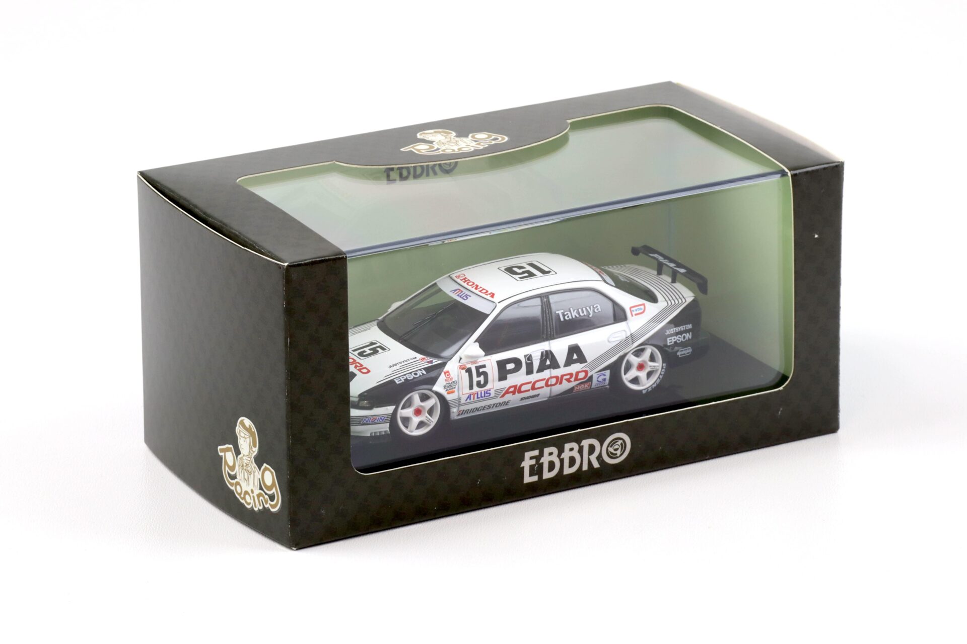 1:43 Ebbro Honda Accord PIAA ACCORD VTEC #15 JTCC 1996 Takuya