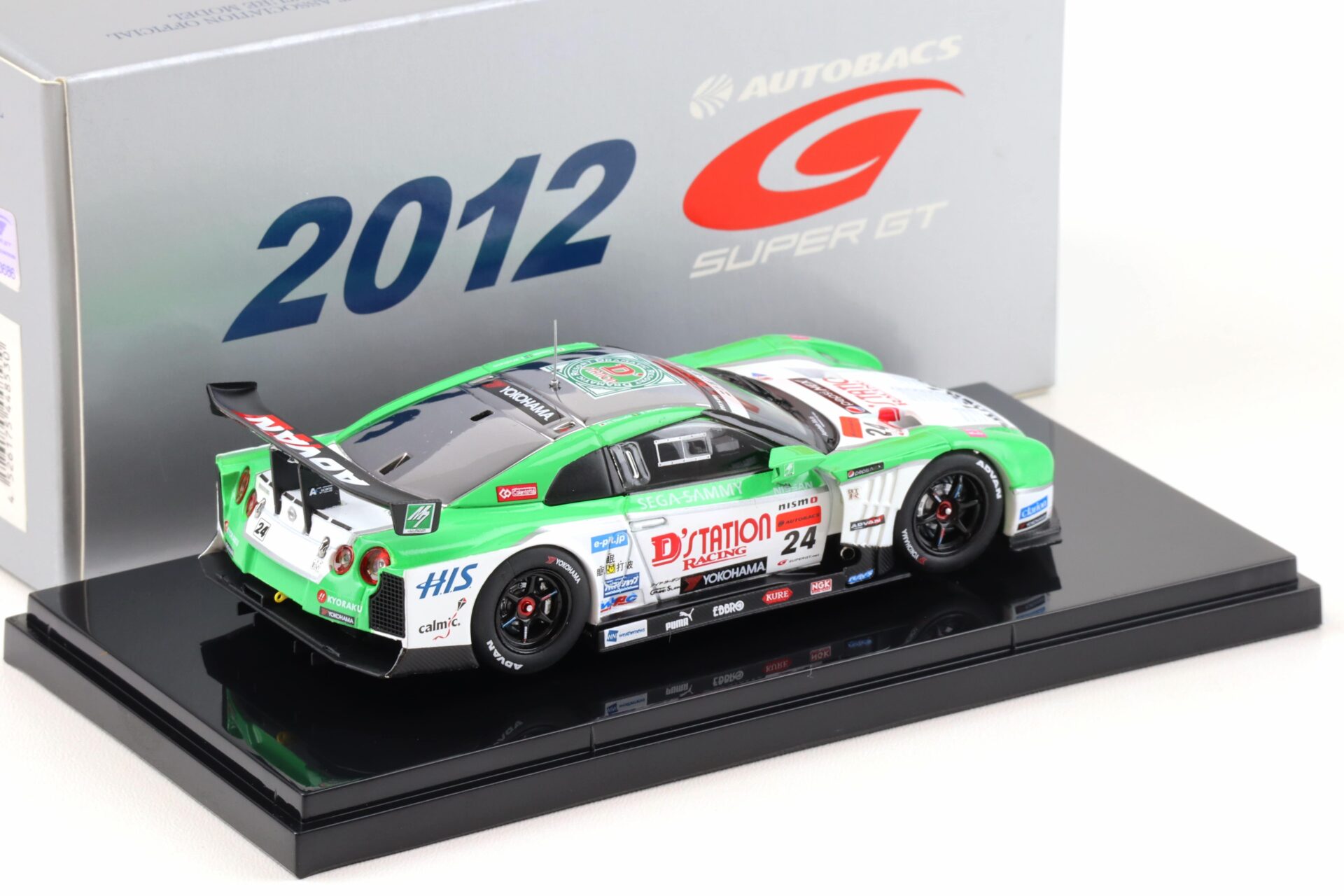 1:43 Ebbro Nissan GT-R Super GT500 D´Station ADVAN GT-R 2012 #24 Low Down Force