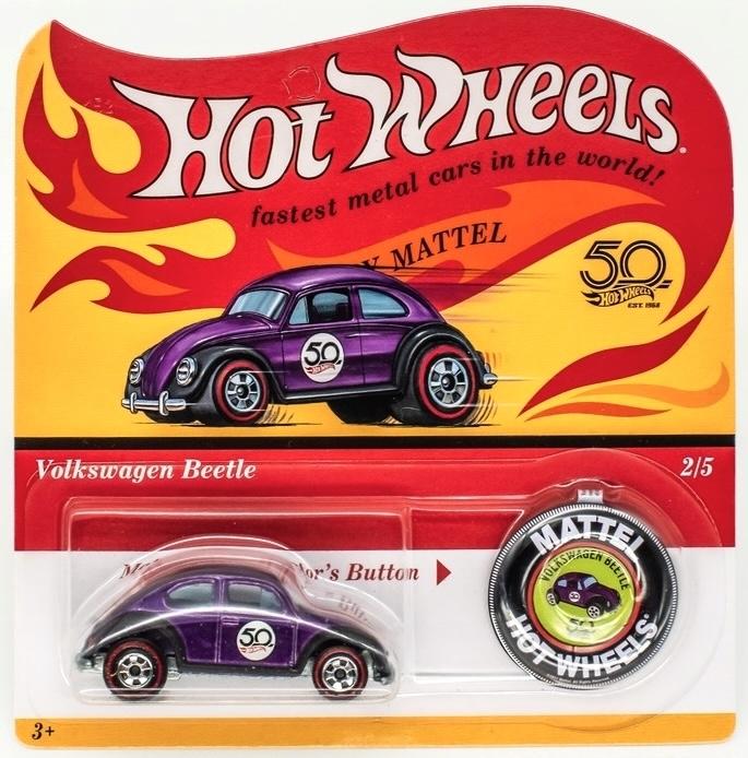 1:64 Hot Wheels 2018 Redline 50th Anniversary Volkswagen VW Beetle Käfer purple
