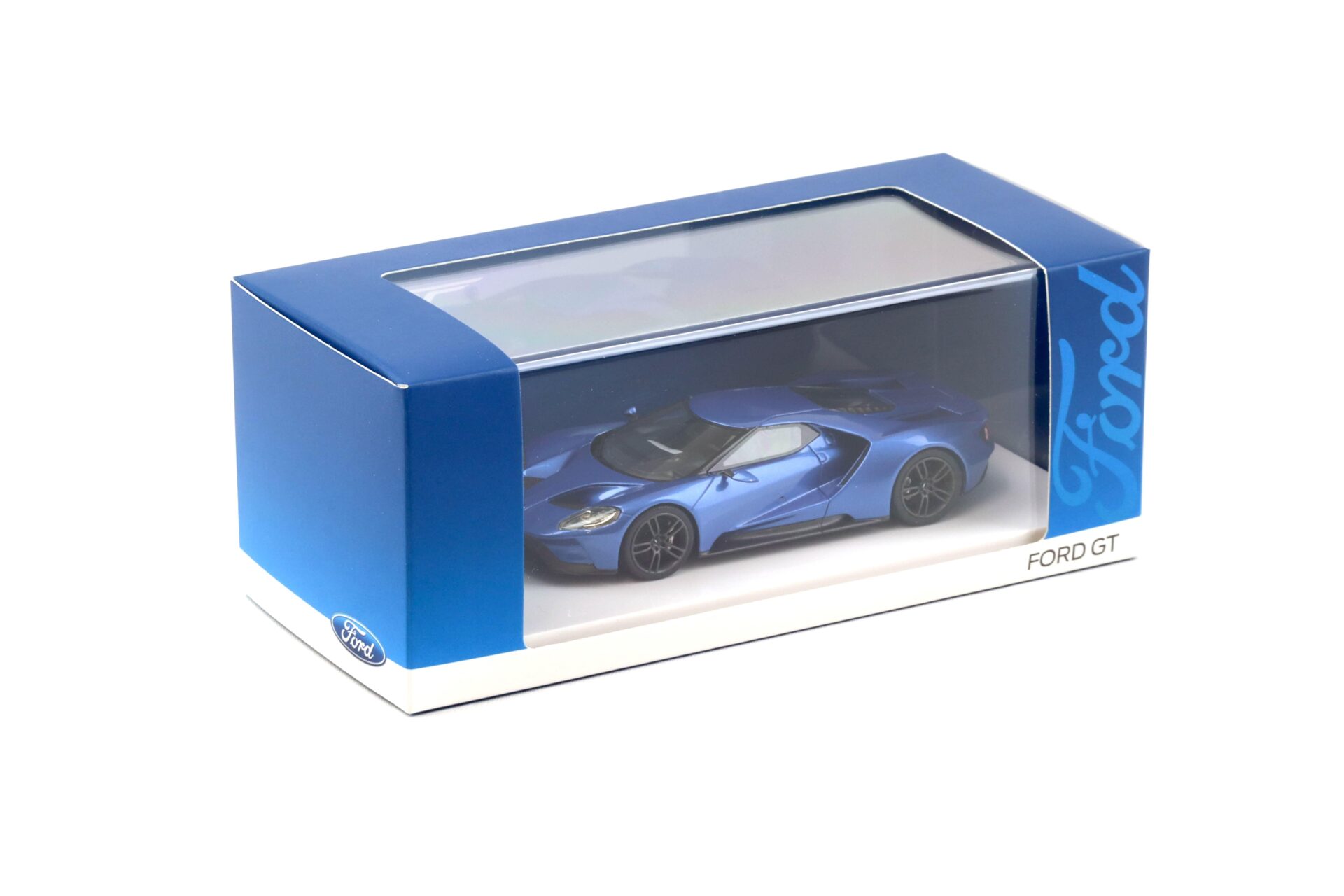 1:43 TSM Model 2015 Ford GT Detroit Auto Show Liquid blue Ford Collection