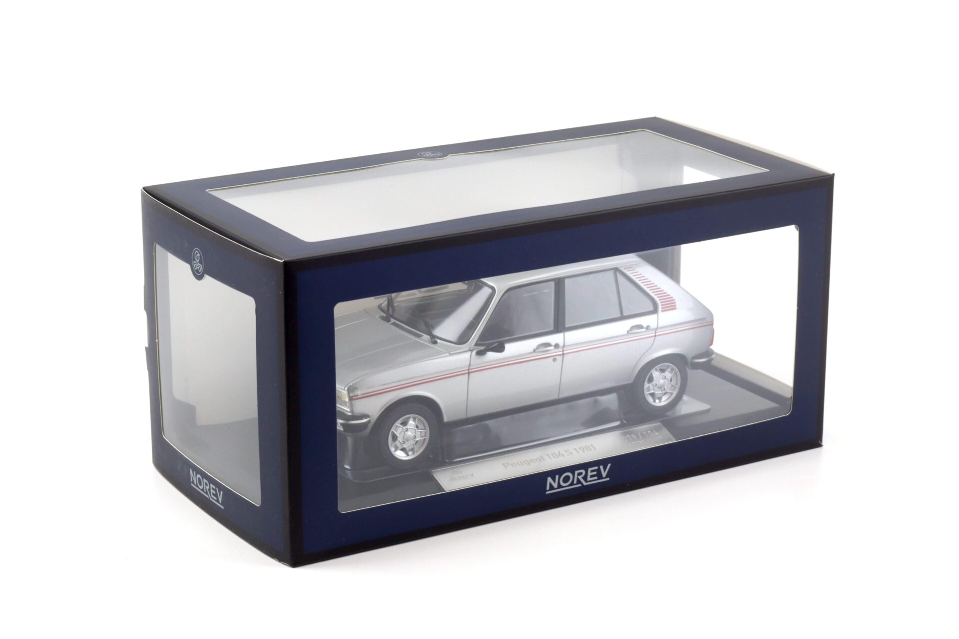1:18 Norev Peugeot 104 S 1981 silver metallic - Limited 104 pcs.