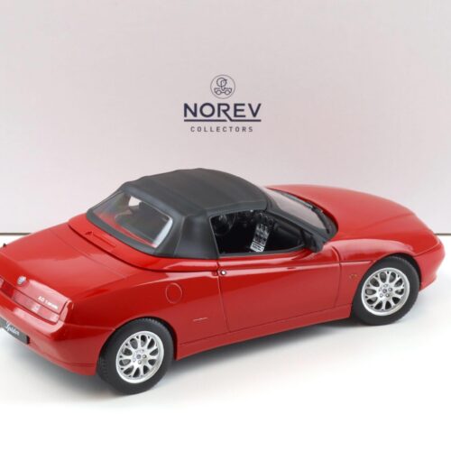 1:18 Norev Alfa Romeo Spider 2.0 T.Spark 1999 with Softtop red - Limited 1250 pcs. - Image 4