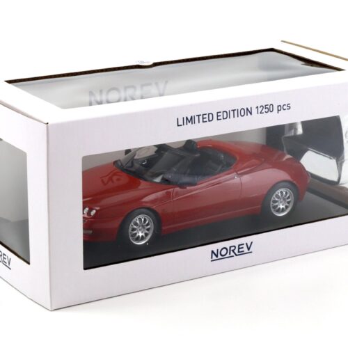 1:18 Norev Alfa Romeo Spider 2.0 T.Spark 1999 with Softtop red - Limited 1250 pcs. - Image 5