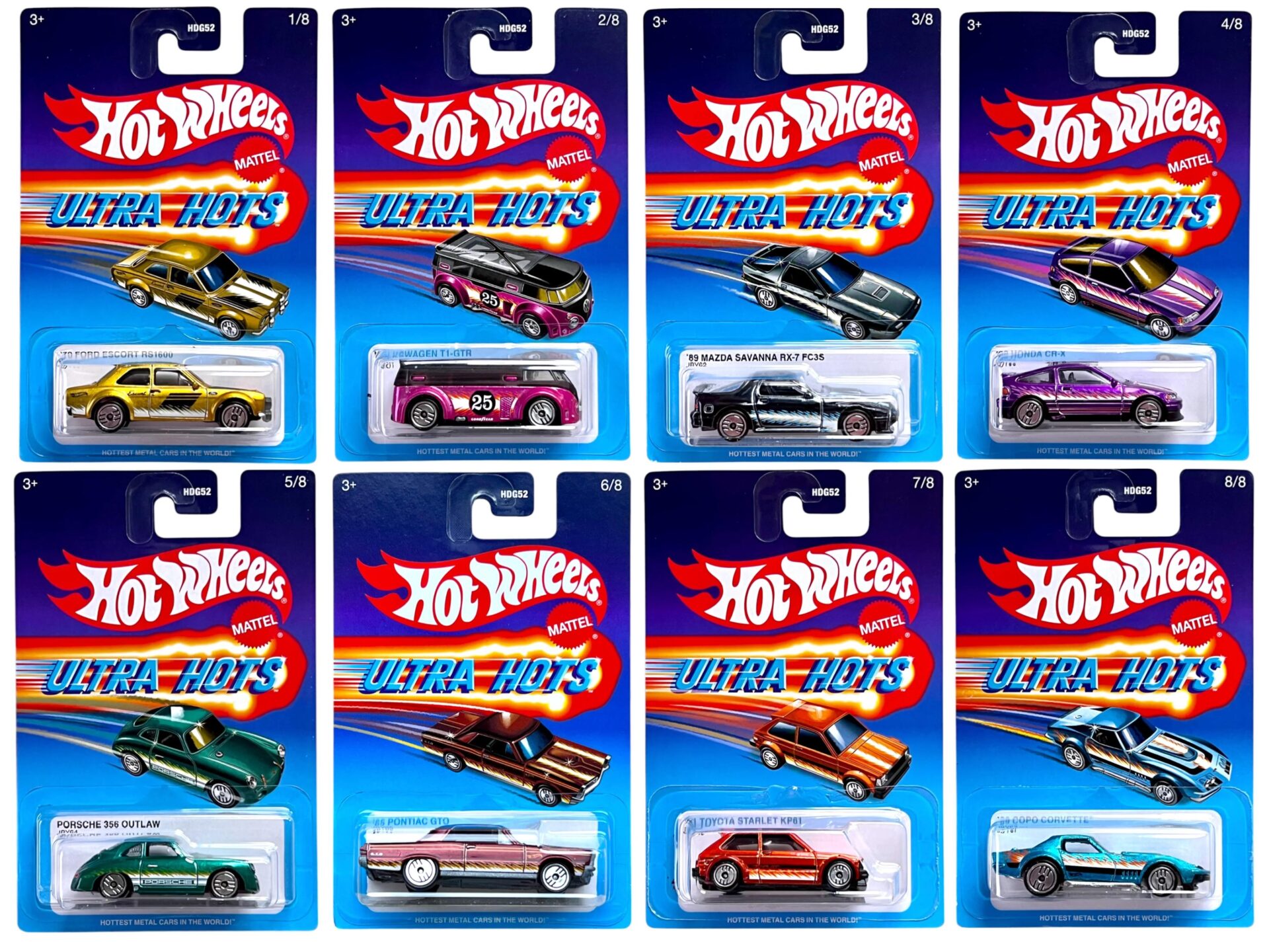ID 96158 orig.jpg 1:64 Hot Wheels 2024 Ultra Hots Pack 8 pcs. 979G Ford, Mazda, Porsche