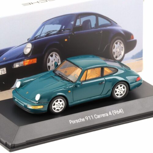 1:43 Spark Porsche 911 964 Carrera 4 Coupe Amazon green MAP Porsche Museum - Image 1