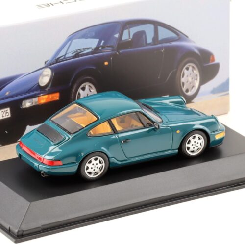 1:43 Spark Porsche 911 964 Carrera 4 Coupe Amazon green MAP Porsche Museum - Image 2