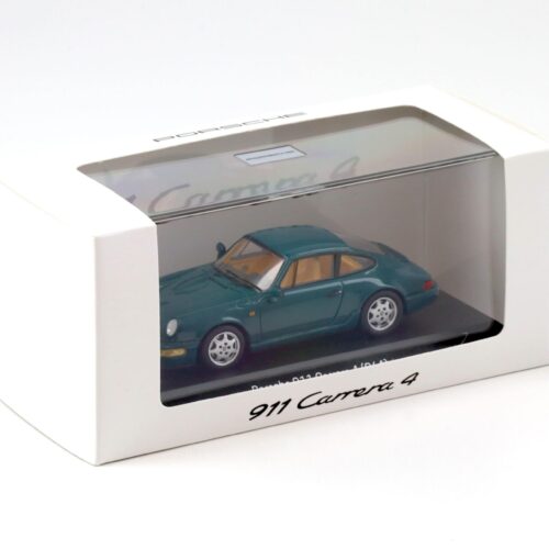 1:43 Spark Porsche 911 964 Carrera 4 Coupe Amazon green MAP Porsche Museum - Image 3