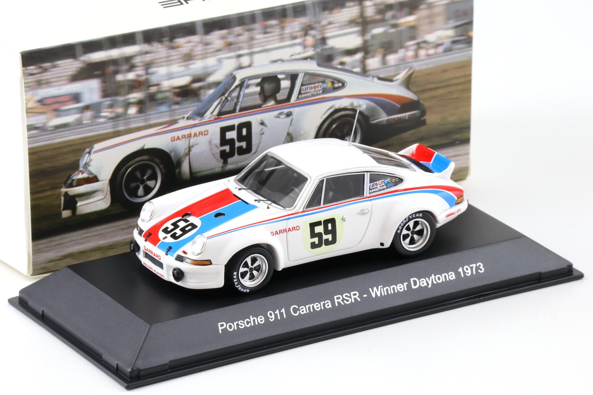 ID 97053 orig.jpg 1:43 Spark Porsche 911 Carrera RSR Winner Daytona 1973 Brumos #59 MAP Porsche Museum