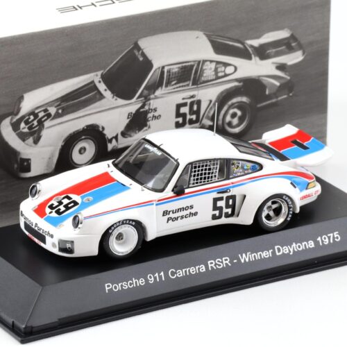 1:43 Spark Porsche 911 Carrera RSR Winner Daytona 1975 Brumos #59 MAP Porsche Museum