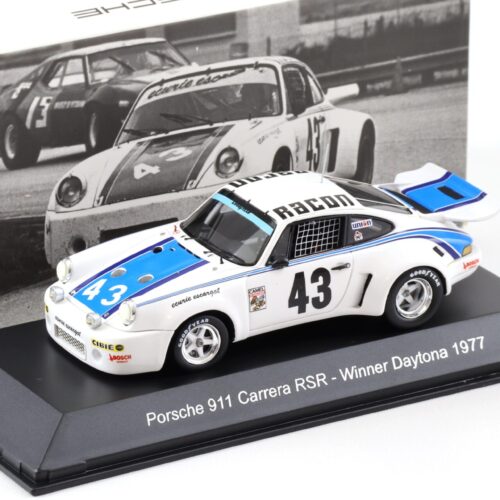 1:43 Spark Porsche 911 Carrera RSR Winner Daytona 1977 Racon #43 MAP Porsche Museum