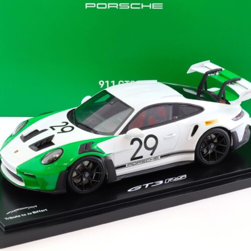 1:18 Spark Porsche 911 992 GT3 RS #29 Tribute Jo Siffert white/ green WAP DEALER - Image 1