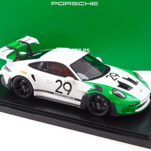 1:18 Spark Porsche 911 992 GT3 RS #29 Tribute Jo Siffert white/ green WAP DEALER - Image 2