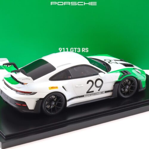 1:18 Spark Porsche 911 992 GT3 RS #29 Tribute Jo Siffert white/ green WAP DEALER - Image 3