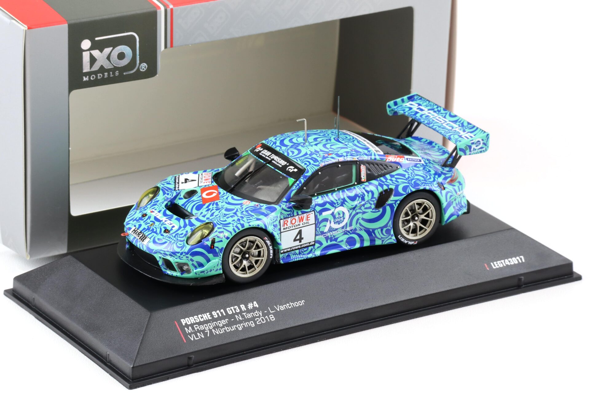 ID 97788 orig 1.jpg 1:43 IXO Porsche 911 991 GT3 R #4 VLN 7 Nürburgring 2018 Falken Ragginger/ Tandy