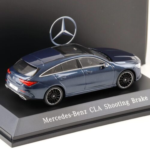 1:43 Spark Mercedes CLA Shooting Brake X118 Denim blue 2019 DEALER VERSION - Image 2