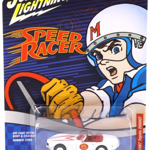 1:64 Johnny Lightning Pop Culture 1967 Toyota 2000GT Speed Racer #5 white - Image 1