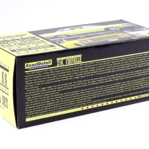 1:18 Exact Detail Chevrolet Chevelle Z16 Malibu SS 396 Turbo Jet Crocus yellow WCC506