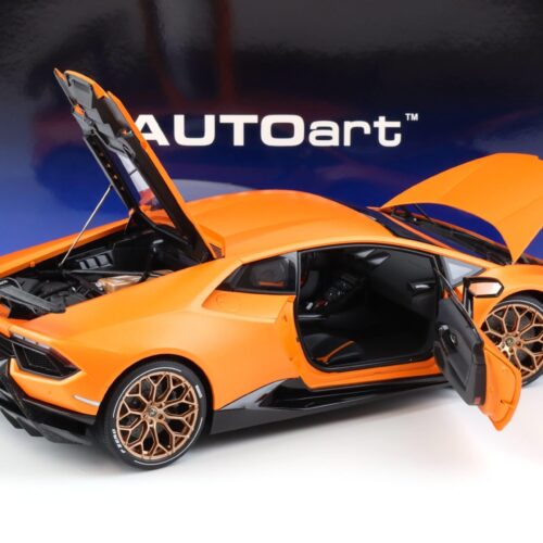 1:12 AUTOart Lamborghini Huracan Performante 2017 arancio anthaeus/ matt orange 12076 - Image 4