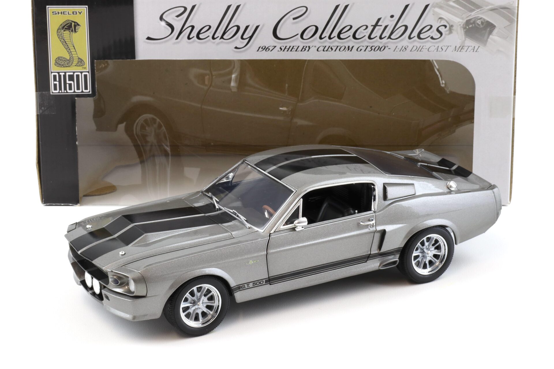 ID 98880 orig 1.jpg 1:18 Shelby Collectibles 1967 Shelby Custom GT 500 grey/black like ELEANOR