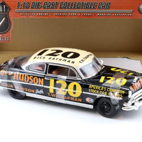 1:18 Highway61 Hudson Hornet Race Car Origins of Speed #120 black/ white - Image 2