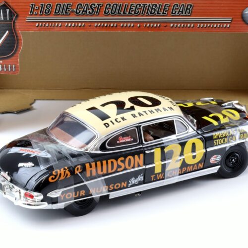 1:18 Highway61 Hudson Hornet Race Car Origins of Speed #120 black/ white - Image 3