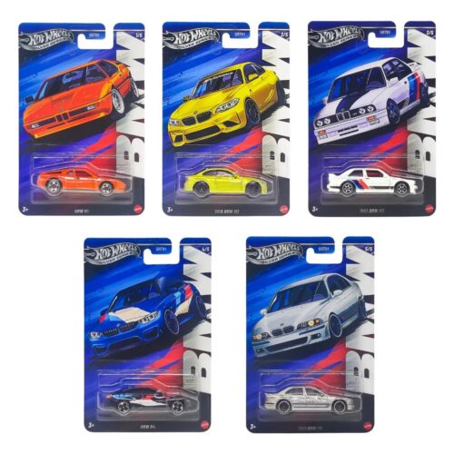 1:64 Hot Wheels 2025 Silver Series BMW M SET 5 pcs. GRT01-979N BMW M5, M1, M3 - Image 1