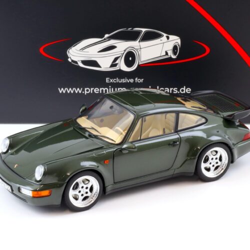 1:18 Norev Porsche 911 964 Turbo 3.6 Coupe 1993 Oak green metallic - Limited 999 pcs.