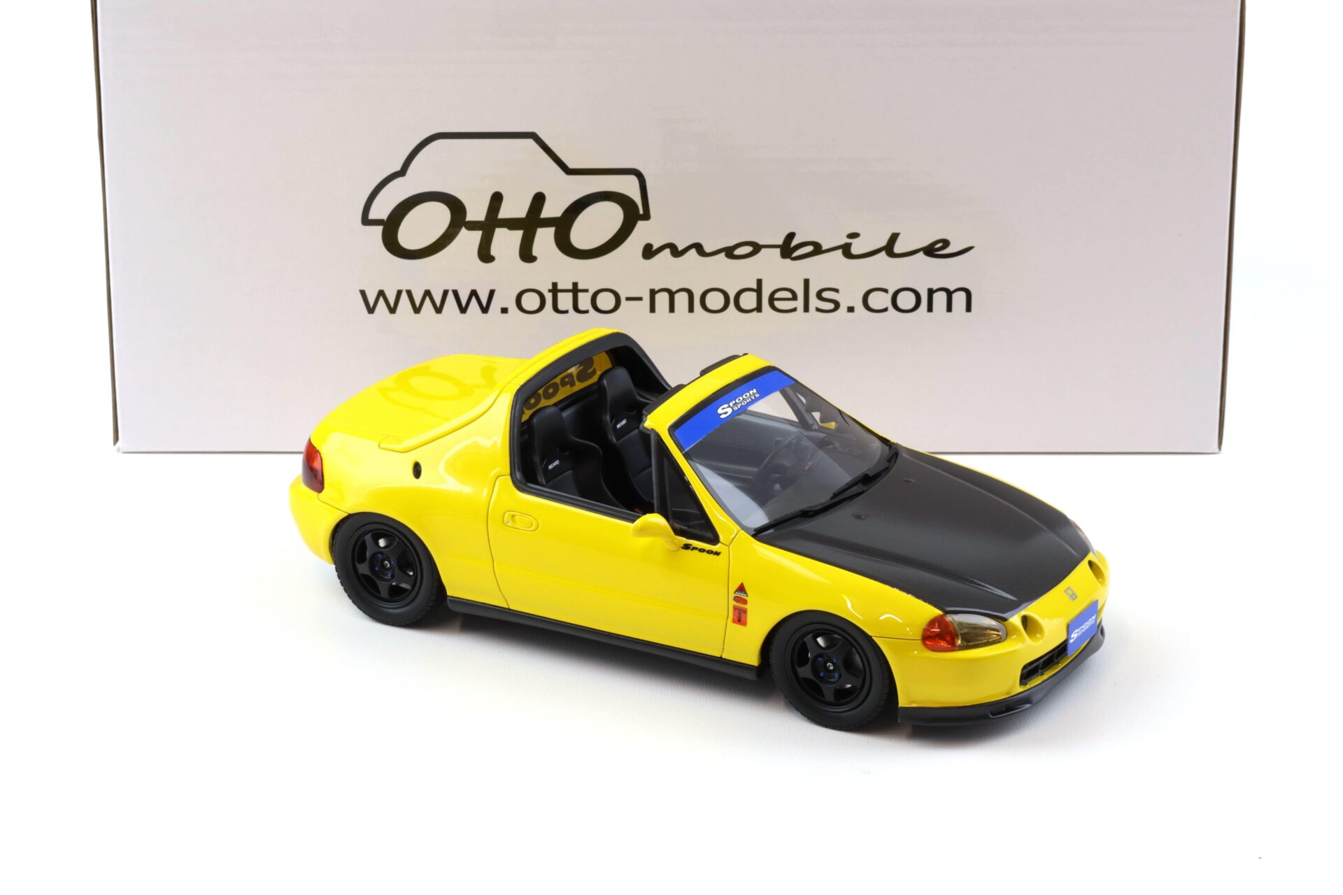 1:18 OTTO mobile OT1154 Honda Civic Del Sol SPOON Version yellow/ Carbon 1996