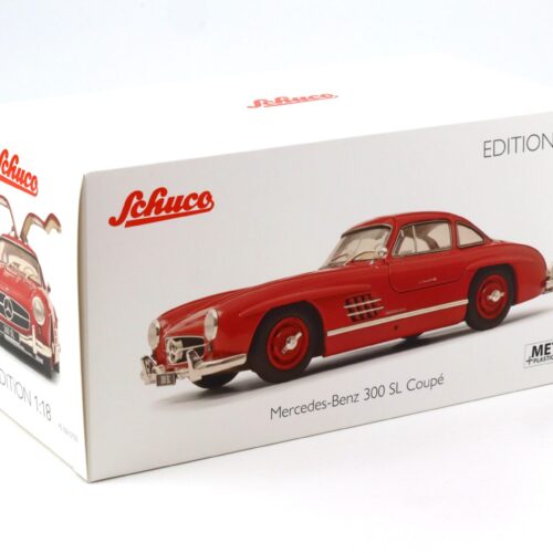 1:18 Schuco Mercedes 300 SL Coupe Gullwing W198 red/ beige interior