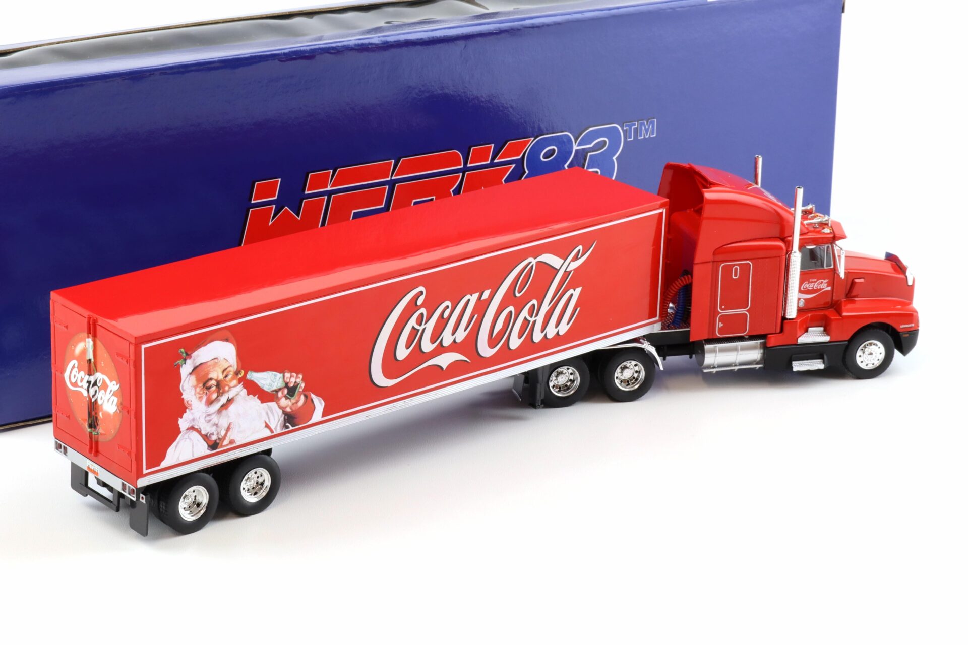 1:43 WERK83 Kenworth T600 Sattelzug COCA COLA Christmas Truck red