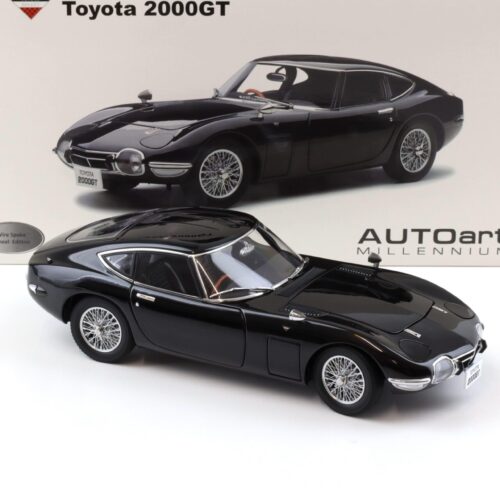 1:18 AUTOart Toyota 2000 GT Coupe black/ wire spoke wheels DIECAST 78750