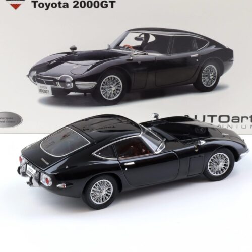 1:18 AUTOart Toyota 2000 GT Coupe black/ wire spoke wheels DIECAST 78750