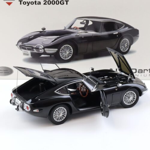 1:18 AUTOart Toyota 2000 GT Coupe black/ wire spoke wheels DIECAST 78750