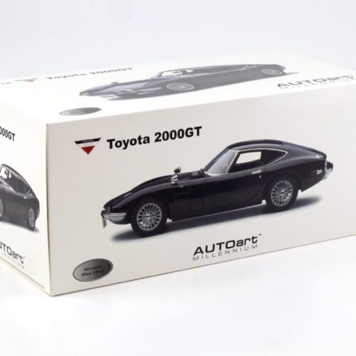 1:18 AUTOart Toyota 2000 GT Coupe black/ wire spoke wheels DIECAST 78750