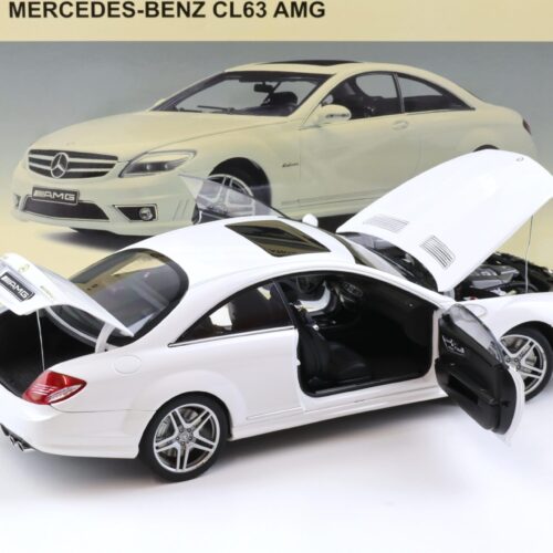 1:18 AUTOart Mercedes CL63 AMG Coupe white DIECAST 76167