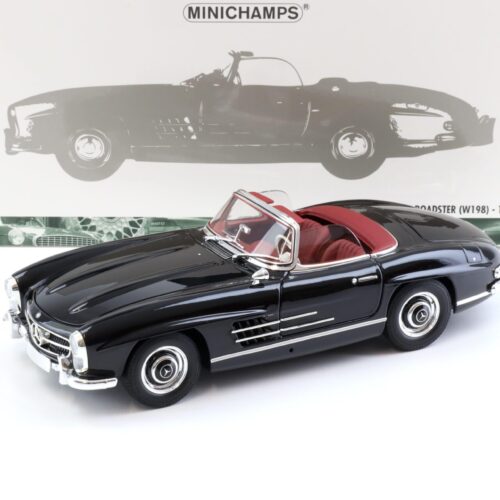 1:18 Minichamps Mercedes 300SL Roadster (W198) black/ red 1958