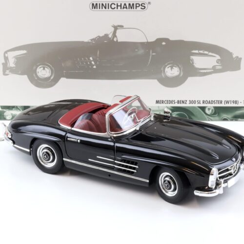 1:18 Minichamps Mercedes 300SL Roadster (W198) black/ red 1958