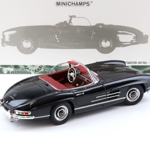 1:18 Minichamps Mercedes 300SL Roadster (W198) black/ red 1958