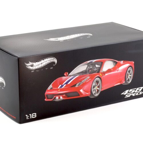 1:18 Hot Wheels Elite Ferrari 458 Speciale Coupe Rosso Corsa red BLY31