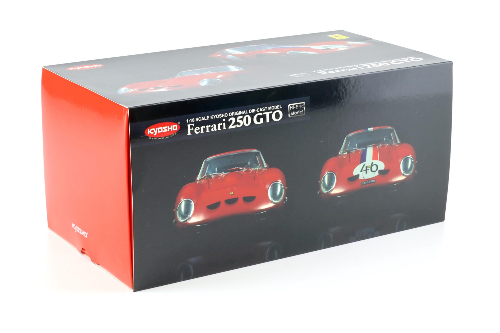 1:18 Kyosho Hi-End Ferrari 250 GTO 1963 Nürburgring 1000km #46 Noblet/ Guichet