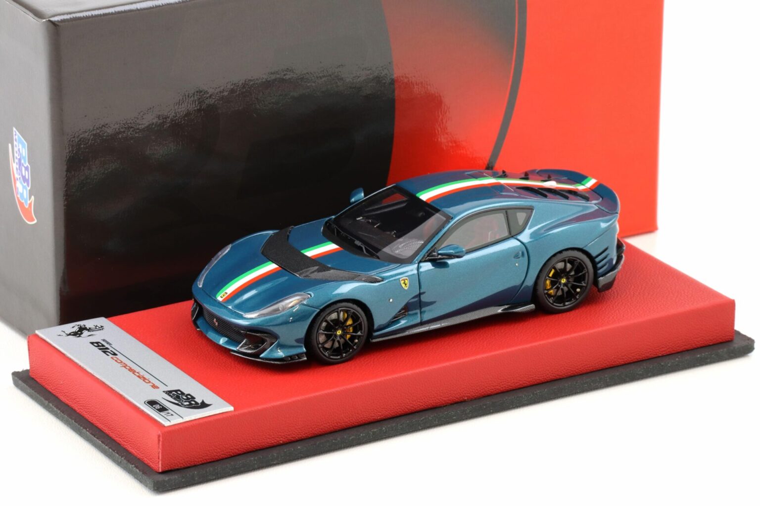 BBR 1:18 Ferrari 812 Competizione Aperta Blu Capri &ndash; Modello In Resina, Limited Edition 90 Pezzi