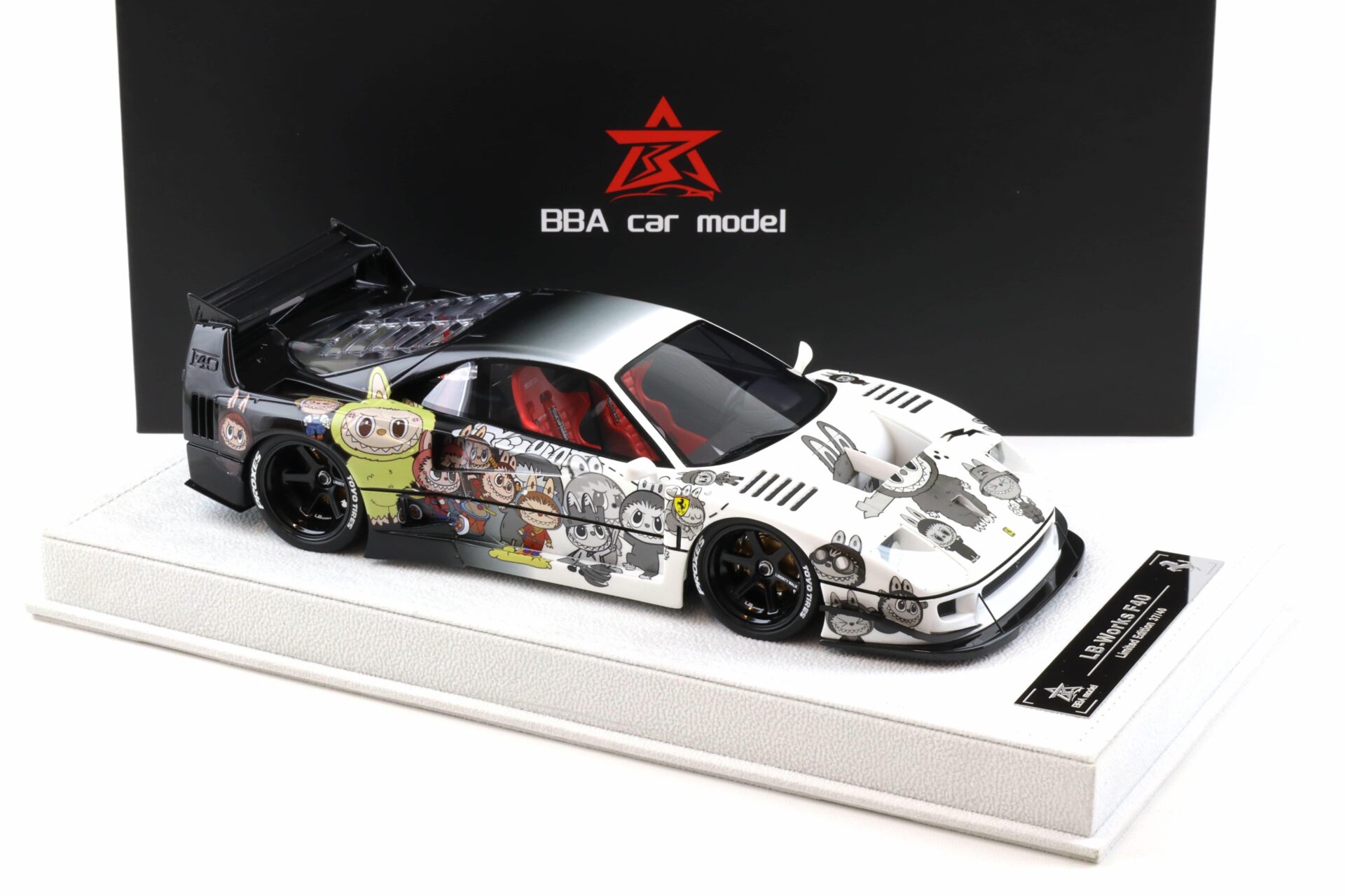 1:18 BBA Model Ferrari F40 LB Works LBWK LABUBU with display - Limited 40 pcs.